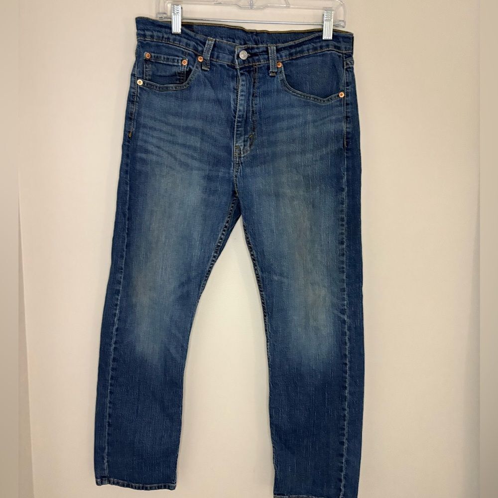 Levi’s 505 Jeans 34x34 Regular Fit Straight Leg Medium Wash Denim